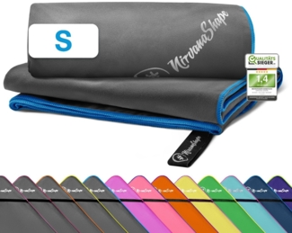 NirvanaShape Reisehandtuch Mikrofaser Handtuch, Badehandtuch, Reisehandtuch, Sporthandtuch, Ecktasche mit Reißverschluss, saugfähig, leicht, schnelltrocknend