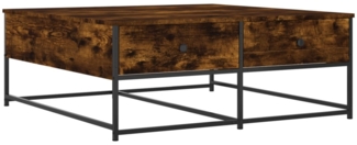 Couchtisch, Sofatisch Räuchereiche 100 x 99 x 40 cm Holzwerkstoff