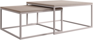 Im Set zwei Couchtische Dakenti Cashmere (Farbe: Cashmere / Cremona Cannolo)
