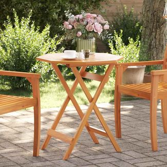 Gartentisch Klappbar, Balkontisch Ø70x75 cm Massivholz Akazie
