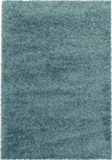 Hochflor Teppich Sima Läufer - 80x150 cm - Blau