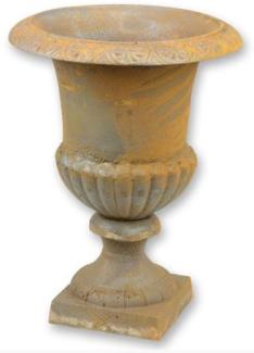 Casa Padrino Barock Garten Deko Blumentopf Rost H. 43 cm - Prunkvoller Pflanzentopf im Barockstil - Barock Garten & Terrassen Deko Accessoires