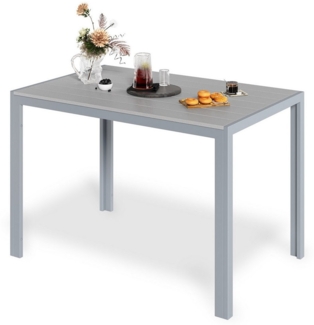 TLGREEN Gartentisch 110x70 cm WPC Balkontisch,Rechteckiger Terrassentisch, Esstisch Outdoor (Hitze- und Wetterbeständig, rutschfest, Brettbreite 9cm)