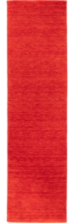 Morgenland Gabbeh Teppich - Softy - Uni - läufer - 200x80 - Rost