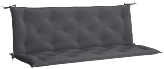 vidaXL Gartenbank-Auflage Anthrazit 150x(50+50)x7 cm Oxford-Gewebe 315016