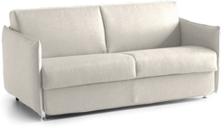 Dmora 2-Sitzer festes Sofa Varedo, Lineares Sofa für Wohnzimmer, gepolstert, abnehmbarer Bezug, 100 % Made in Italy-Qualität, 180x95 h90 cm, Beige