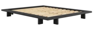 Karup Design Bettgestell JAPAN BED Bodenbett, Holzrahmen, Futonbett, Jugendbett, Holzbett, Massivholzbett mit Lattenrost, Kiefer massiv, Bett ohne Kopfteil