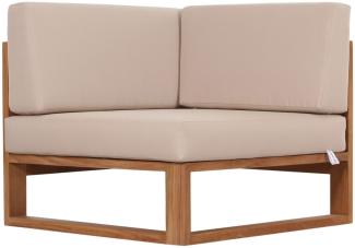 Outdoor Eckteil Ecksofa Molveno aus Teak von Teako Design