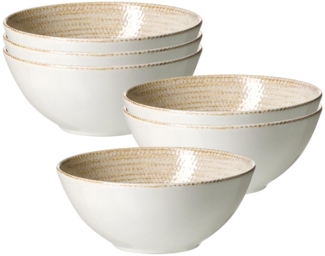 Ritzenhoff & Breker Rimini Müslischale ø 16,5 cm Sand 6er Set - DS