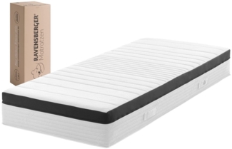 Federkernmatratze Ergo-SPRING, RAVENSBERGER Matratzen, 25 cm hoch, Ergonomisch, 5 Liegeelemente, 7 Zonen, Made in Germany, Tencelbezug