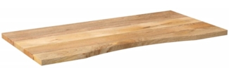 vidaXL Schreibtischplatte mit Aussparung 140x60x2,5cm Massivholz Mango 370204