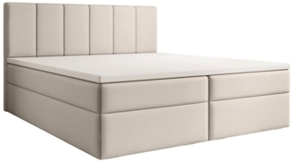 Luxusbetten24 Boxspringbett Aurelia Stoff, mit Stauraum