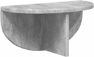 vidaXL Wandregal Wandmontiert Beton Grau 38 x 19 x 19 cm Holzwerkstoff 891414