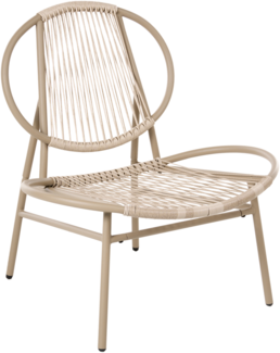 Gartenstuhl OVARO Polyrattan Beige