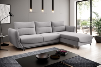 Wohnideebilder Silva Grau Couchgarnitur CO-SIL-RT-04SO