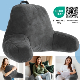 maxVitalis Rückenkissen mit Armlehnen, 76 × 46 × 40 cm