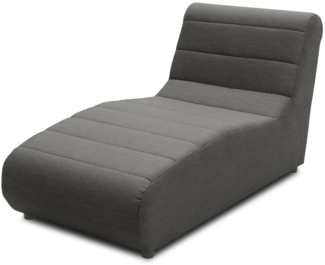 Gartenlounge Longchair Boudicca 73 x 80 x 152 mit Outdoorbezug anthrazit