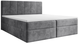 Luxusbetten24 Boxspringbett Aurelia Cord, mit Stauraum