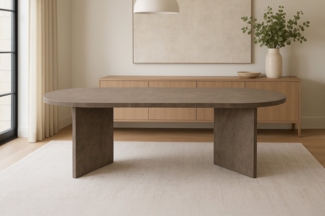 Trelevo® Esstisch Ovi, verschiedene Holz-Optiken, Tischbeine V-Form
