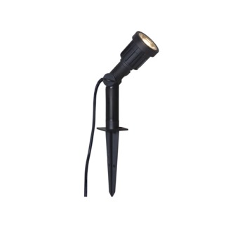 LED Garten Spot ,Outdoor LED Spotlight', Netzbetrieb, schwarz, IP65, H 19cm