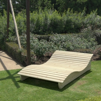 Gartenliege "Relax-Gertl" (Fichte) 1-teilig Liegebreite 80 cm Himmelsliege