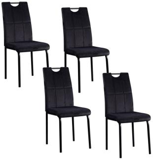 HTI-Living Esszimmerstuhl Stuhl Denton Velvet 4er-Set (Set, 4 St), Esszimmerstuhl Samt