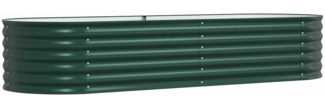 vidaXL Garten-Hochbeet Grün 240 x 80 x 44 cm Stahl 42008129