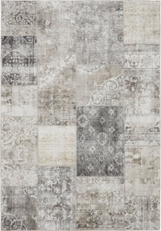 Interiyou Teppich Gent, Rechteckig, Höhe: 5 mm, Vintage Kurzflor für Wohnzimmer, Schlafzimmer, waschbar, pflegeleicht