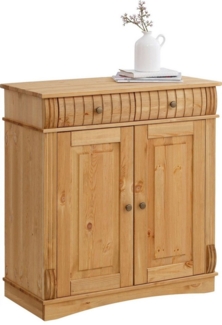 Home affaire Kommode Teresa Sideboard nur 2 Schubkästen, aus massiver Kiefer Breite 84 cm, Höhe 90 cm, FSC®