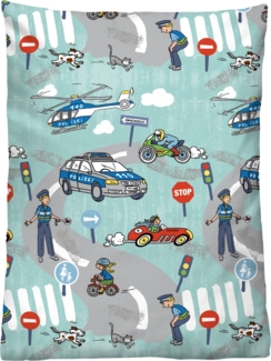 biberna 0004525 Feinbiber-Bettwäsche, türkis, 1x 100x135 cm + 1x 40x60 cm