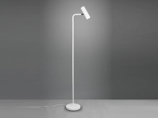 Stehlampe MARLEY in Weiß matt, Spot schwenkbar, Höhe 151cm