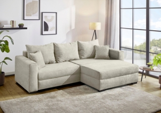 Jockenhöfer Gruppe Ecksofa Saalbach XL L-Form, B: 261cm, mit Bettfunktion, Bettkasten & 2 Zierkissen