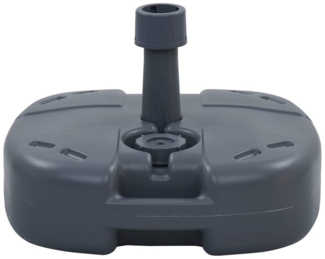 vidaXL Tragbarer Sonnenschirmständer Grau Sand/Wasser 47684