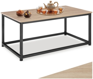 tectake Couchtisch Lynch (1-St, 1 tlg), Rechteckiger Couchtisch im schnörkellosen Industrie-Stil