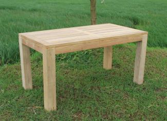 Massiver Premium Teak Tisch rechteckig Gartentisch Gartenmöbel Teakmöbel 150 cm