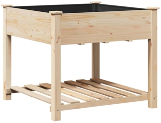 vidaXL Garten-Pflanzgefäß mit Regal Beige 90 x 90 x 76,5 cm 42006578