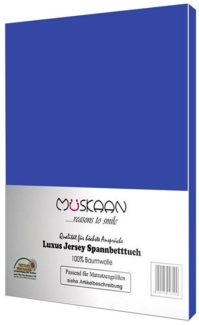 Müskaan Spannbettlaken Jersey Spannbettlaken, Baumwolle, (1 Stück), mit Gummizug