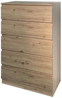 HTI-Living Kommode Kommode mit 5 grifflosen Schubladen (Stück, 1 St, 1 Kommode), Sideboard