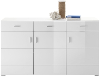 Sideboard Erasmus / Enrique , Holzwerkstoff , Weiß , 150 x 86 x 42 cm