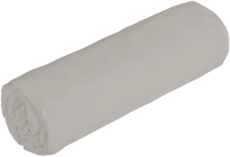 Vente-unique - Spannbettlaken aus Baumwollperkal 80 Fäden/cm² – 160 x 200 cm – Höhe 30 cm – Taupe – AGAMI von PALACIO