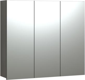 Badezimmer Spiegelschrank Bliss in grau 90 cm