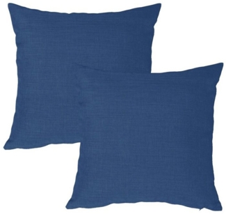 Haus und Deko Kissenbezug Kissenbezug 2er Set Struktur Leinenoptik Kissenhülle Deko Kissen Doppe, (2 Stück)