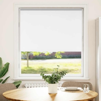 vidaXL Verdunkelungsrollo Weiß 115x130cm Stoffbreite 110,7cm Polyester 4011885