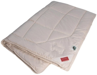 Hefel Naturhaarbettdecke Bio-Wool, Füllung: 100% Wolle (Schurwolle kbT), Bezug: Baumwolle (Bio), Ganzjahresbettdecke