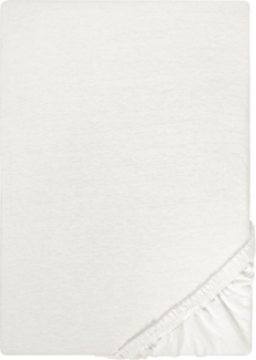 Biberna Jersey-Spannbetttuch, 100 % Baumwolle, Grau, 1x 140x200 cm - 160x200 cm