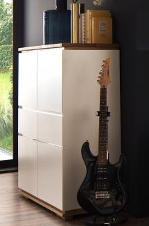 Highboard "Charleston I" Weiß matt