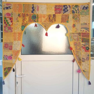 Indischer Türvorhang Toran Gelb