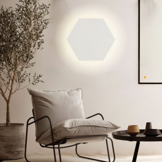 s.luce Hive indirekte LED Wandleuchte Weiß Ø 45cm