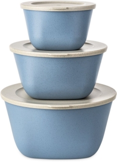 KOZIOL Aufbewahrungsschüssel CONNECT BOX SET STOCKHOLM, Kunststoff, (3-tlg, 1 Box 1 L, 1 Box 2 L, 1 Box 4 L), (1 + 2 + 4 L), melaminfrei, CO² neutrale Produktion