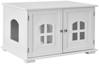 COSTWAY Tierhaus Katzenhaus, Katzenschrank, mit 2 magnetischer Türen